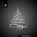 Christmas Tree Sticker A